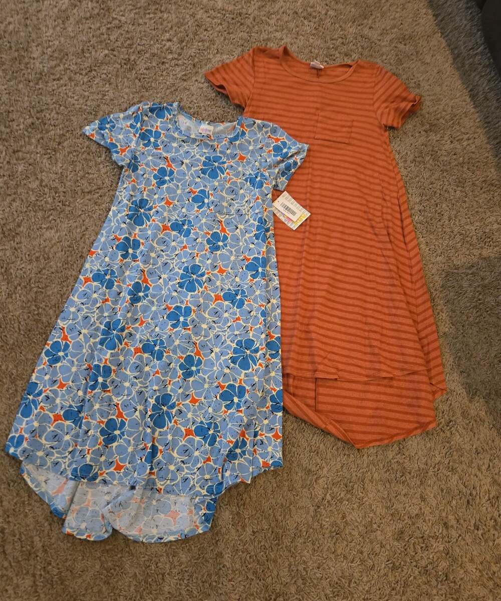 ** Lularoe Carly Dress size xxs xx small rust